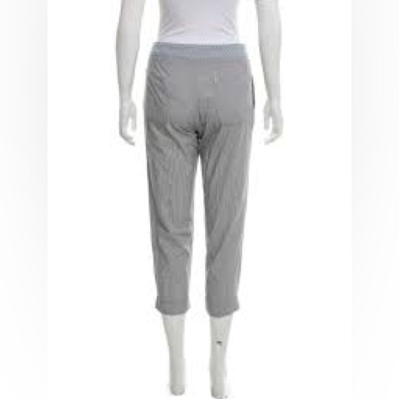 RAG & BONE MID RISE SEERSUCKER STRIPED CROPPED PANTS - Picture 2 of 6